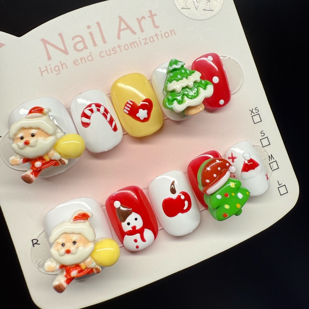 Festive Christmas Nail Art Set
